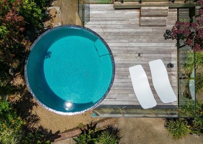 Circular Plunge Pool Overhead