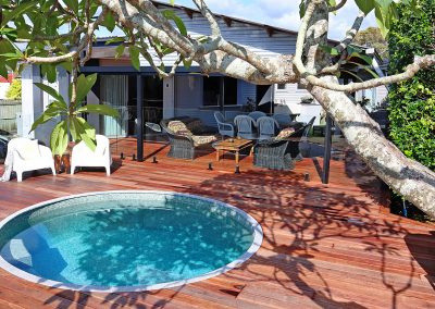 Plunge Pool in Wood Deck